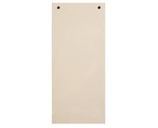 Paquet 100 fiches intercalaires horizontales unies perforées Forever - 105x240mm - Ivoire