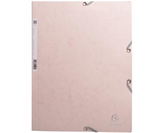 Sammelmappe mit Gummizug und 3 Klappen, Colorspan 400g, 24x32cm, Skandi - Nude
