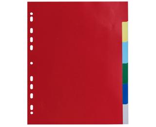 Register aus PP 120µ mit 6 Positionen, für Format DIN A4 Maxi 