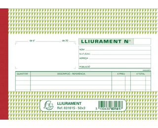 Talonarios anónimos - Entregas - Català