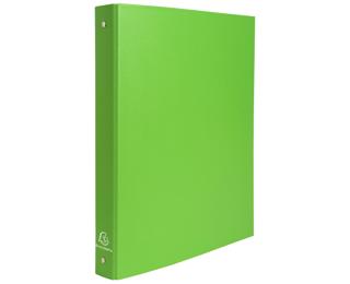 Classeur rembordé polypropylène 4 anneaux 30mm - A4 - Vert anis