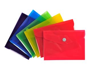 Tasche mit Druckknopf Iderama aus PP - Farben sortiert