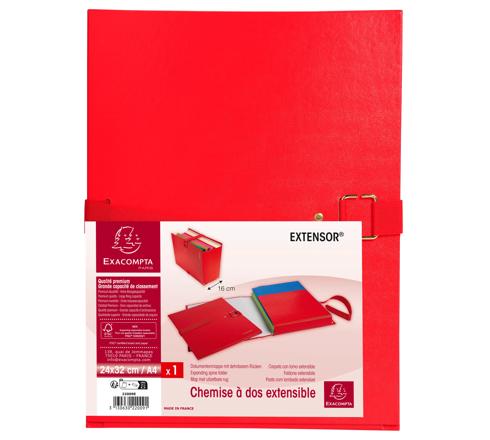 Chemise dos extensible papier - 24x32cm - Vert foncé