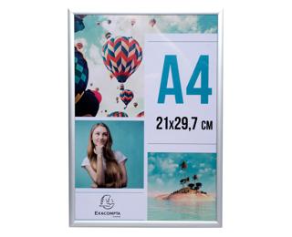 Cadre photo aluminium A4 - Argent