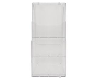 Wandfolderhouder A4 vertic (3) transp. - Transparant