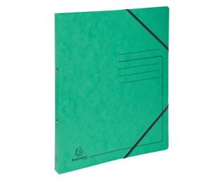 Exacompta Elasticated A4 Ring Binder (2x15mm Rings) - Green