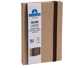 Carnet Nature 170x110, 192 pages lignées - Marron