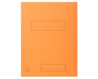 Paquet de 50 chemises imprimées 2 rabats SUPER 210 - 24x32cm - Orange