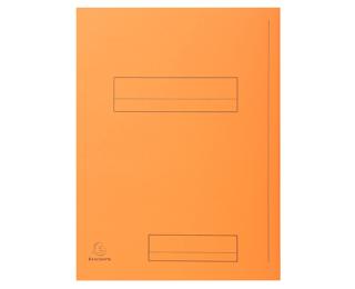 Paquet de 50 chemises imprimées 2 rabats SUPER 210 - 24x32cm - Orange