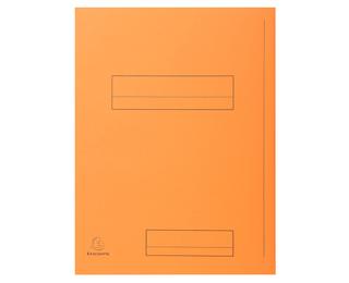 Paquet de 50 chemises imprimées 2 rabats SUPER 210 - 24x32cm - Orange