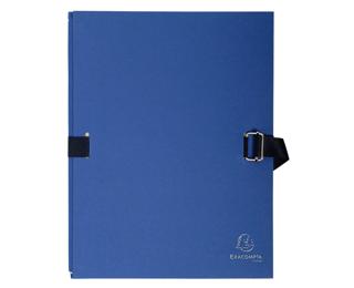 Chemise dos extensible papier 24x32cm - filmée par 5 - Bleu foncé