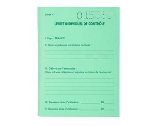 Livret individuel contrôle transport