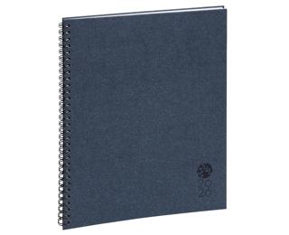 Agenda de bureau Eurotime 27S spiralé Forever 21 x 27 cm Semainier Janvier à décembre 2026 - Bleu