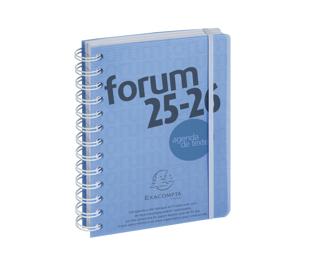 Agenda Forum Linicolor 12 x 17 cm Journalier Août 2025 à Juillet 2026 - Bleu