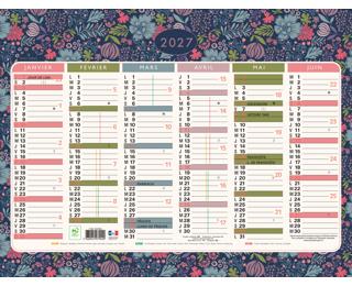 Calendrier Mini Labo avec décor recto-verso 43 x 33,5 cm Semestriel 2027