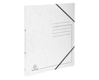 Classeur 2 anneaux 15mm carte lustrée imprimée - A4 - Blanc