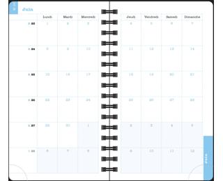Recharge Agenda de poche Lady 16S spiralé 9 x 16 cm Semainier janvier à décembre 2026