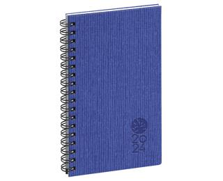 Agenda de poche Eurotime 16S spiralé Forever recyclé 9x16 cm Semainier Janvier à Décembre 2024 - Couleurs assorties