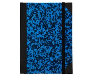 Carnet Marbre 220x170, 192 pages lignées - Bleu