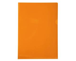 Pk 100 Cut Flush Fldr PVC A4 0.13mm Ast - Orange