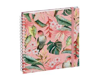Agenda de bureau Lady 18S spiralé Sophie Adde 15 x 17 cm Semainier Janvier à Décembre 2027 Oiseaux 