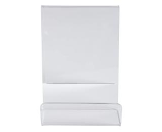 Supporto libri da tavolo in PMMA (acrilico) L53xH83xP30 - Cristallo