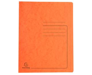 Chemise à lamelle carte lustrée 355gm2 - A4 - Orange