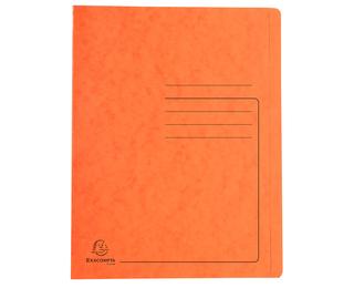 Chemise à lamelle carte lustrée 355gm2 - A4 - Orange