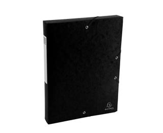 Boite de classement Exabox Dos 40mm Carte lustrée Scotten - A4 - Noir