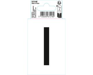 Autocollant PVC adhésif antidérapant lettre I - Noir