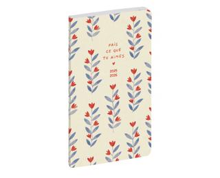 Agenda de poche SAD 16 Julie Adore 9 x 16 cm Semainier Septembre 2025 à Décembre 2026 - 16 mois-Aimes 