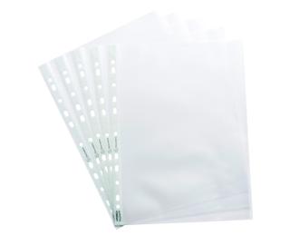 Sachet de 50 pochettes perforées PP recyclé Forever 9/100e - A4 - Translucide