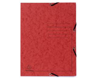 Chemise à élastique 3 rabats carte lustrée 355gm2 - A4 