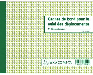 Carnet de bord pour le suivi des déplacements - Format 14,8x19 cm