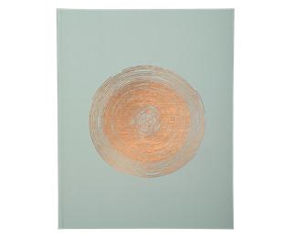 Gastenboek 100p goud 27x22 Ellipse groen 