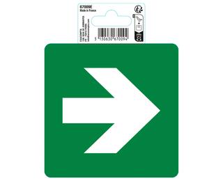 Panneau PP adhésif antidérapant Flèche 10cm 