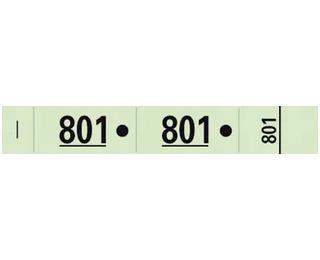 Carnet de 50 tickets vestiaires numérotés de 3 volets (dont 2 volets avec trous) - Format 20x3 cm 