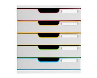 MODULO A4 5 drawer Harlequin - White/harlequin