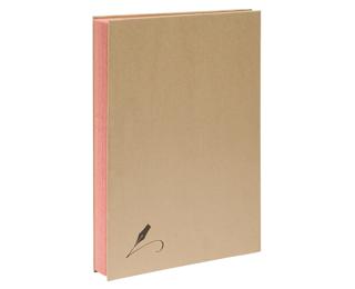 Libro firma Forever 20 scomparti copertina riciclata dorso a soffietti - 24x32cm - Kraft marrone
