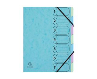 Aquarel Multipart File Harmonika 7P A4 - Pastel blue