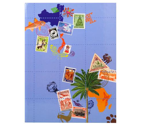 Classeur Pour Timbres, 16 Pages Fond Noir - Image Document