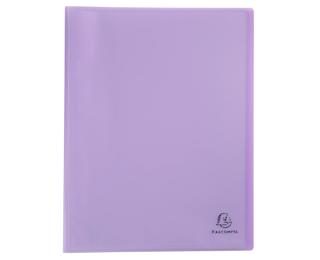 Protège-documents en polypropylène semi rigide Chromaline Pastel 60 vues - A4 - Mauve