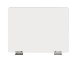 Exacompta - réf. 81058D - ExaScreen Ecran de protection ou cloisonnette contre les postillons pour bureau open-space - call center - restaurants H58cmxL78cm - à fixer kit de fixation fourni - Cristal