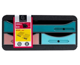 Module de classement Small Box 3 tiroirs Skandi - Couleurs assorties