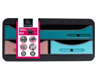Module de classement Small Box 3 tiroirs Skandi - Couleurs assorties