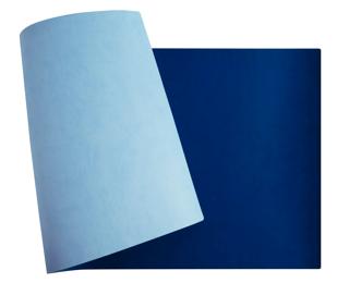 Sous-main souple PU Bicolore - Marine/ciel