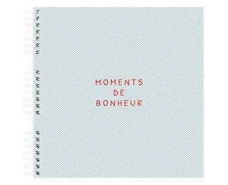 Album à spirales 60 pages blanches Bonheur 