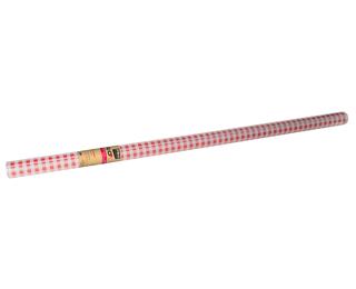 Nappe en rouleau papier damassé - 10x1,18m - Vichy rouge