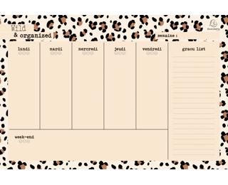 Hebdo Planner Roar Clair 26,5 x 18 cm 