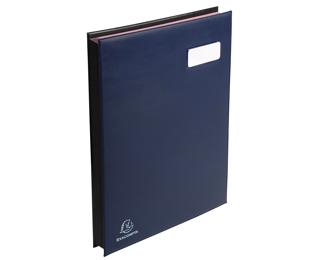 Parapheur Expansé couverture expansé, système fixapage - 24 compartiments - Bleu foncé